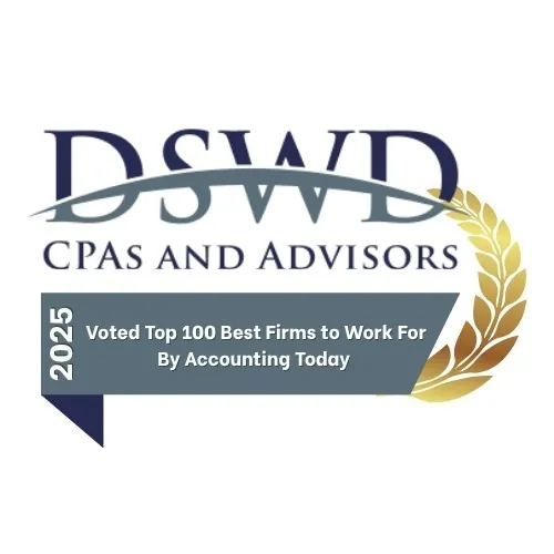 DSWD CPAs and Advisors - 2025 Voted Top 100 Best Firms to Work For By Accounting Today